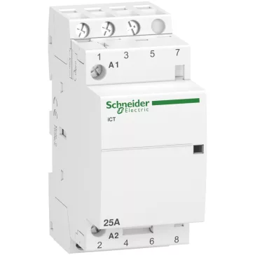   Schneider A9 iCT25A moduláris kontaktor,50Hz,3NO,230-240VAC , A9C20833
