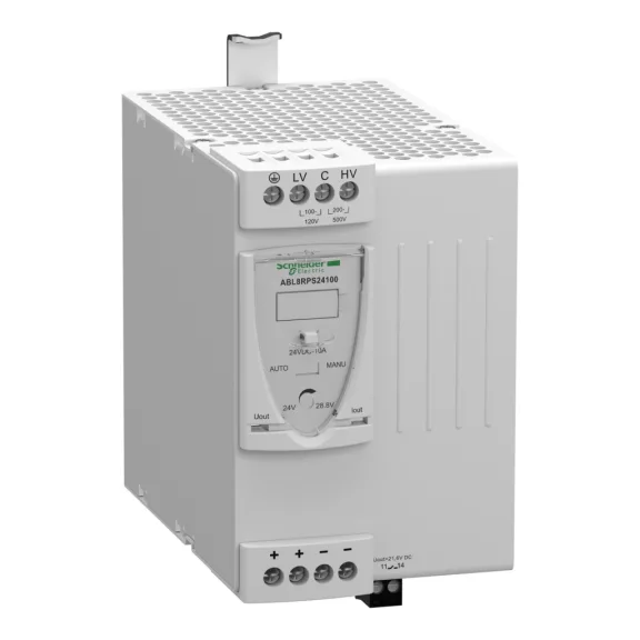 Schneider Univerzális moduláris tápegység 230 VAC/1fázis 24VDC 10A , ABL8RPS24100 Schneider Univerzális moduláris tápegység 230 VAC/1fázis 24VDC 10A , ABL8RPS24100