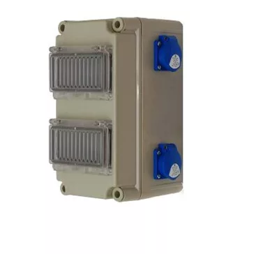   Csatári Plast PVT 1530 ÁK 2x6-1D Lakáselosztó 2x6mod fk teleajtóval 2x1F dugalj