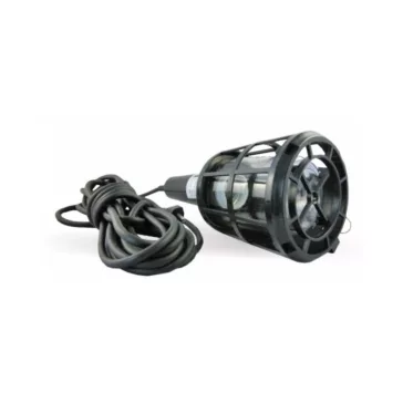  DeLux Kézilámpa 60W, IP20, H05RN-F 2x0,75mm2, 5m, fekete  DEL1028