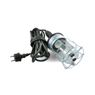   DeLux Kézilámpa 60W, IP54, H05RN-F 2x1mm2, 5m, fekete  DEL1030