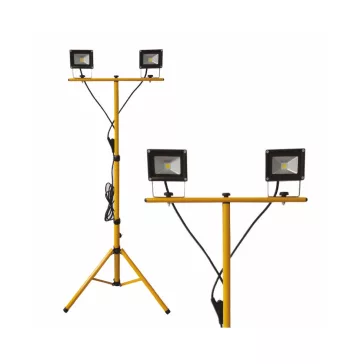   DeLux állványos LED reflektor, 2x10W 1400lm IP65 4000K, DEL1434