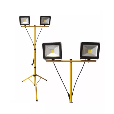   DeLux állványos LED reflektor, 2x20W 2800lm IP65 4000K, DEL1435