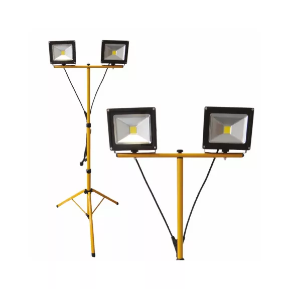 DeLux állványos LED reflektor, 2x20W 2800lm IP65 4000K, DEL1435 DeLux állványos LED reflektor, 2x20W 2800lm IP65 4000K, DEL1435