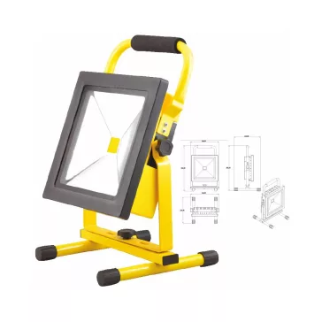   DeLux Akkumulátoros hordozható led reflektor 30W 1800lm 6000K IP65, DEL1601