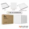 Dufox, Slim led panel kiemelő kerettel, négyzet forma, 40W, 4800lm, 120Lm/W, 4000K, fehér keret