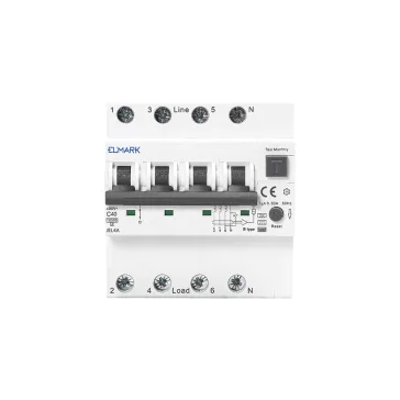 Elmark kombinált fi relé JEL6 AC 3P+N 6KA C25 30mA, 40474A