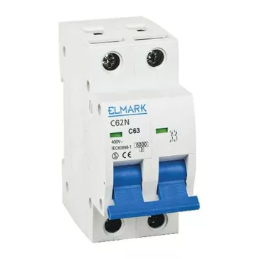 Elmark Kismegszakító MCB 62N/25A B OMEGA, 41625N