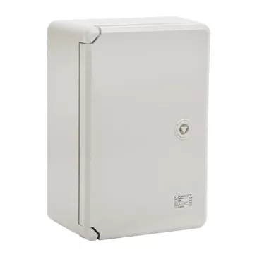   Elmark Műanyag elosztószekrény, CP5002D ABS, 350x250x150, szürke ajtó, 5313525150