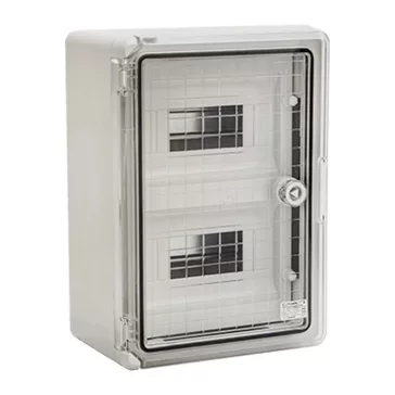 Elmark PP 3114-24modules 400x300x170mm műanyag elosztódoboz, maszkos, áttetsző ajtós, 532304017