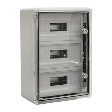 Elmark PP 3116-45modules 500x350x190mm műanyag elosztódoboz, maszkos, áttetsző ajtós, 532355019