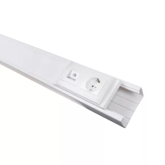 Elmark kettes szerelvénykeret, 100x40/100x60-as csatornához, műanyag, fehér, 562100442 Elmark kettes szerelvénykeret, 100x40/100x60-as csatornához, műanyag, fehér, 562100442
