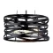 ELMARK HELIX csillár 3×E27 matt fekete, 955HELIX3BK