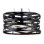 ELMARK HELIX csillár 3×E27 matt fekete, 955HELIX3BK