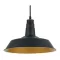 ELMARK MATT függeszték 1×E27 matt fekete és arany, 955MATT1BK