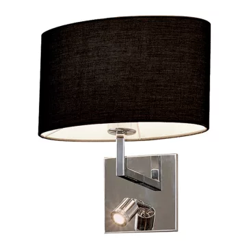   ELMARK Tomy oldalfali lámpa 1XE27 + 1W LED 4000K sötét szürke, 955TOMY1WLED