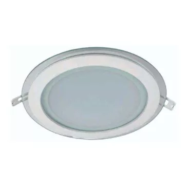   ELMARK LED panel kerek + üveg 18W 3000K meleg fehér 200mm, 99LED641