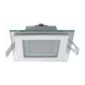   ELMARK LED panel négyzet + üveg 6W 3000K meleg fehér 97mm, 99LED643
