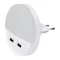 ELMARK LED éjjelifény 2XUSB 0.5W 3000K, 99USB2