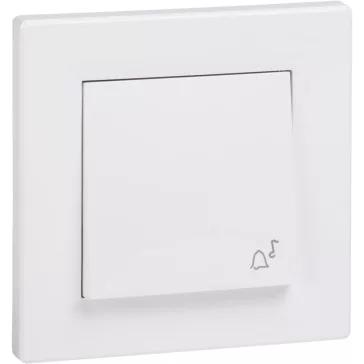  Schneider ASFORA Egypólusú nyomó, csengő - IP44, fehér, EPH0800221