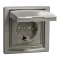 Schneider ASFORA 2P+F aljzat, gyermekvédelemmel, csapfedeles - IP44, bronz, EPH3100369