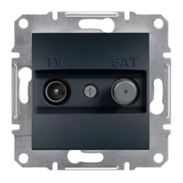   Schneider ASFORA TV/SAT aljzat, végzáró, 1 dB, antracit, EPH3400171