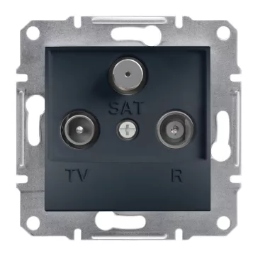   Schneider ASFORA TV/R/SAT aljzat, végzáró, 1 dB, antracit, EPH3500171
