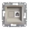Schneider ASFORA 1xRJ11 telefon aljzat, bronz, EPH4100169