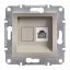 Schneider ASFORA 1xRJ11 telefon aljzat, bronz, EPH4100169