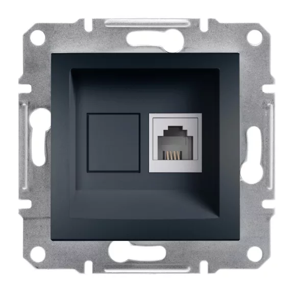 Schneider ASFORA 1xRJ11 telefon aljzat, antracit, EPH4100171 Schneider ASFORA 1xRJ11 telefon aljzat, antracit, EPH4100171