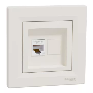 Schneider ASFORA 1xRJ45 Cat5e UTP aljzat, bézs, EPH4300123