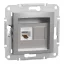 Schneider ASFORA 1xRJ45 Cat5e UTP aljzat, alumínium, EPH4300161