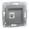Schneider ASFORA 1xRJ45 Cat5e UTP aljzat, acél, EPH4300162