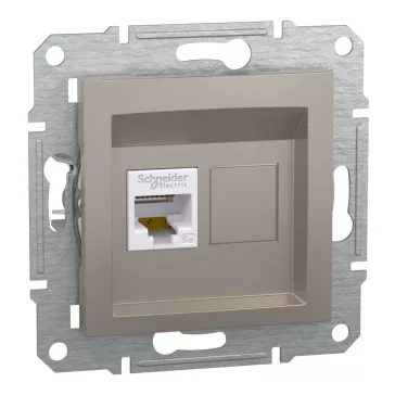 Schneider ASFORA 1xRJ45 Cat5e UTP aljzat, bronz, EPH4300169