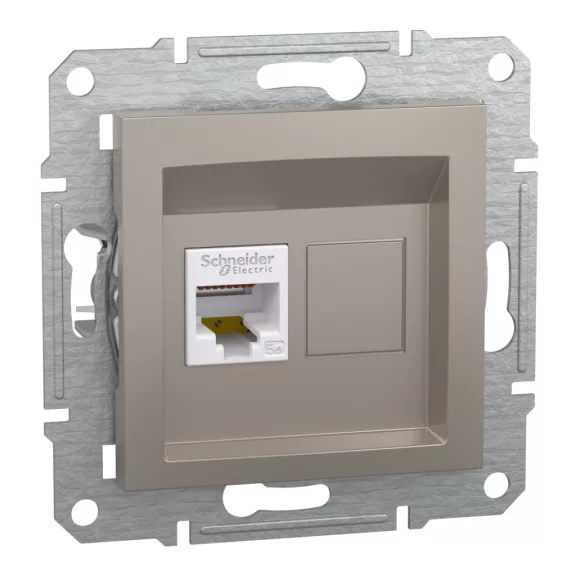 Schneider ASFORA 1xRJ45 Cat5e UTP aljzat, bronz, EPH4300169 Schneider ASFORA 1xRJ45 Cat5e UTP aljzat, bronz, EPH4300169