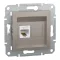 Schneider ASFORA 1xRJ45 Cat5e UTP aljzat, bronz, EPH4300169