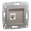 Schneider ASFORA 1xRJ45 Cat5e UTP aljzat, bronz, EPH4300169
