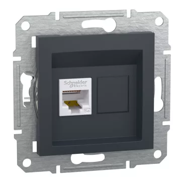   Schneider ASFORA 1xRJ45 Cat5e UTP aljzat, antracit, EPH4300171