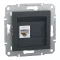 Schneider ASFORA 1xRJ45 Cat5e UTP aljzat, antracit, EPH4300171
