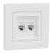 Schneider ASFORA 2xRJ45 Cat5e UTP aljzat, fehér, EPH4400121