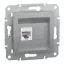 Schneider ASFORA 1xRJ45 Cat6 UTP aljzat, alumínium, EPH4700161