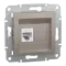 Schneider ASFORA 1xRJ45 Cat6 UTP aljzat, bronz, EPH4700169