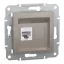 Schneider ASFORA 1xRJ45 Cat6 UTP aljzat, bronz, EPH4700169