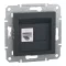 Schneider ASFORA 1xRJ45 Cat6 UTP aljzat, antracit, EPH4700171