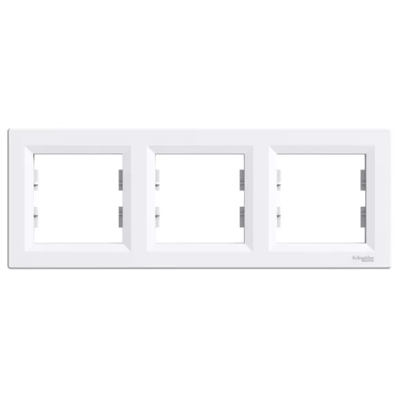 Schneider ASFORA Hármas keret, vízszintes, fehér, EPH5800321 Schneider ASFORA Hármas keret, vízszintes, fehér, EPH5800321