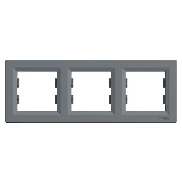   Schneider ASFORA Hármas keret, vízszintes, acél, EPH5800362