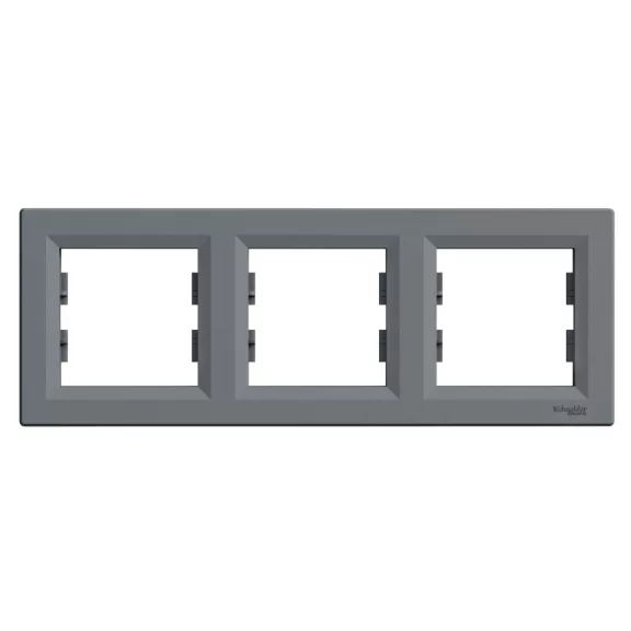 Schneider ASFORA Hármas keret, vízszintes, acél, EPH5800362 Schneider ASFORA Hármas keret, vízszintes, acél, EPH5800362
