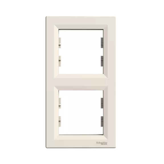 Schneider ASFORA Kettes keret, függőleges, bézs, EPH5810223 Schneider ASFORA Kettes keret, függőleges, bézs, EPH5810223