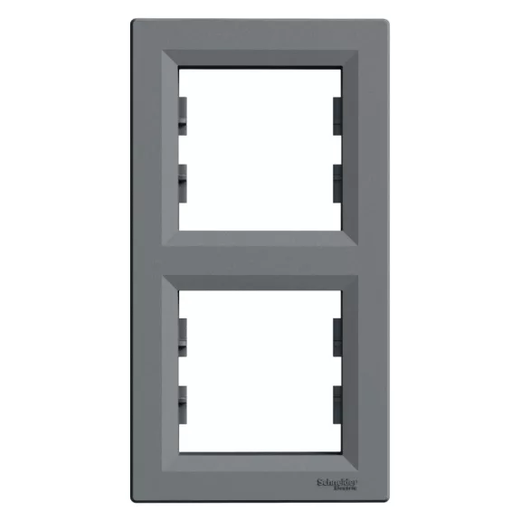 Schneider ASFORA Kettes keret, függőleges, acél, EPH5810262 Schneider ASFORA Kettes keret, függőleges, acél, EPH5810262