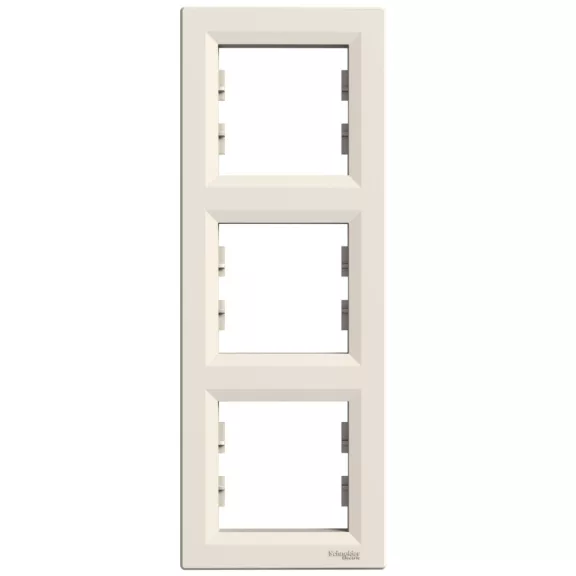 Schneider ASFORA Hármas keret, függőleges, bézs, EPH5810323 Schneider ASFORA Hármas keret, függőleges, bézs, EPH5810323
